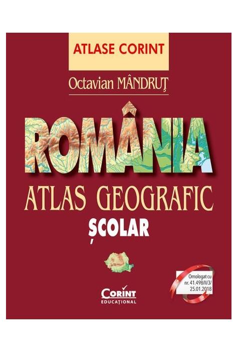 Copertă produs Rom&acirc;nia. Atlas geografic şcolar