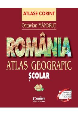Copertă produs Rom&acirc;nia. Atlas geografic şcolar