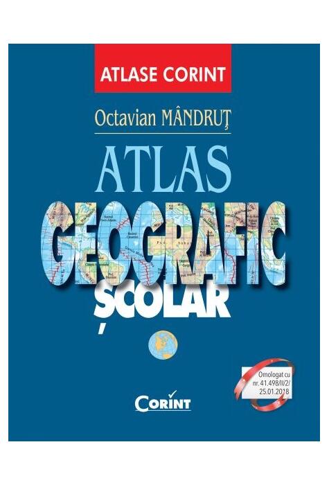 Copertă produs Atlas geografic școlar (atlasul lumii)