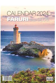 Copertă produs Calendar Faruri de pe glob 2024, 31x42,5cm, 12+1 file