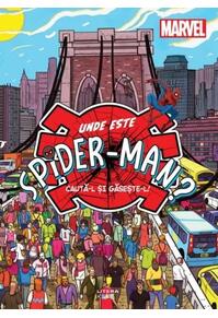 Copertă produs Marvel. Unde este Spider-Man?