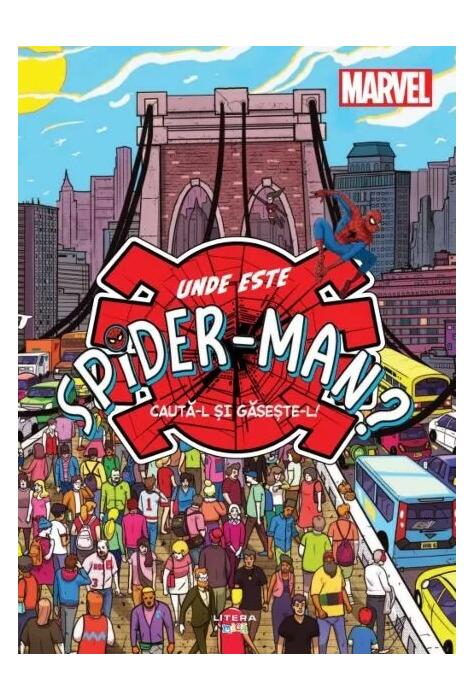 Copertă produs Marvel. Unde este Spider-Man?