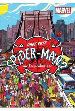 Copertă produs Marvel. Unde este Spider-Man?