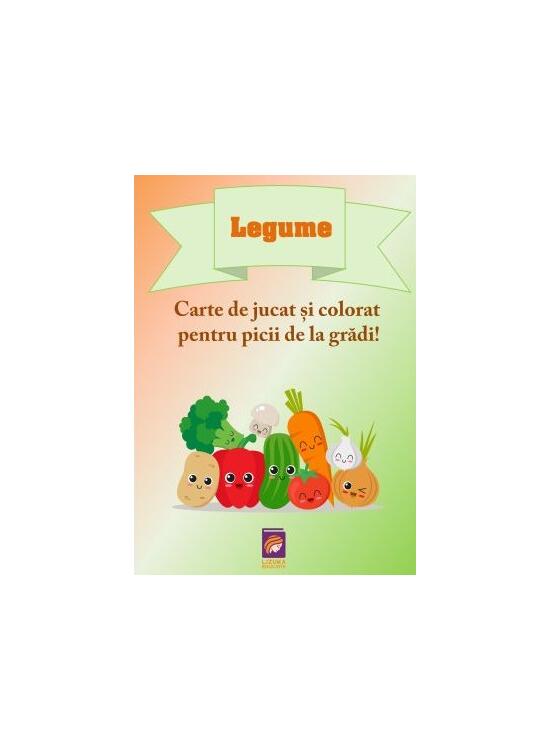 Copertă produs Legume. Carte de jucat și colorat pentru picii de la grădi! - gallery big 1