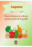 Imagine produs Legume. Carte de jucat și colorat pentru picii de la grădi!