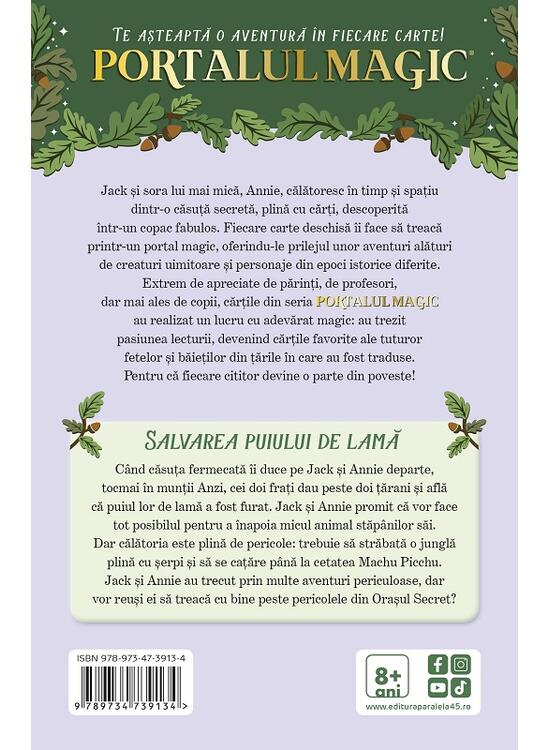 Copertă produs Portalul magic. Salvarea puiului de lamă (Vol. 26) - gallery big 2