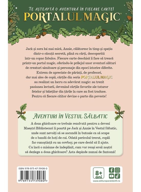 Copertă produs Portalul magic. Aventuri &icirc;n Vestul sălbatic (Vol. 10) - gallery big 2