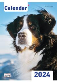Copertă produs Calendar de perete cu Câini 2024, format A4, 16 file