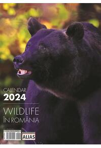 Copertă produs Calendar de perete cu Wildlife în Romania 2024, format mare, spiralat, 12 file