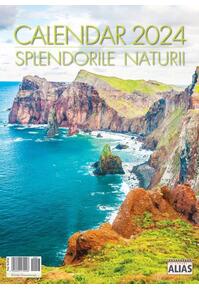 Copertă produs Calendar Splendorile Naturii 2024, format 31x42,5 cm, 12+1 file