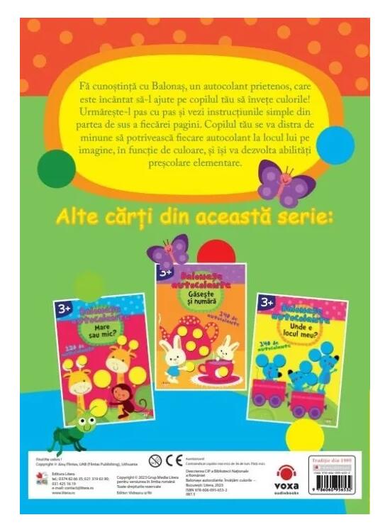 Copertă produs Balonașe autocolante. &Icirc;nvățăm culorile (3+) - gallery big 2