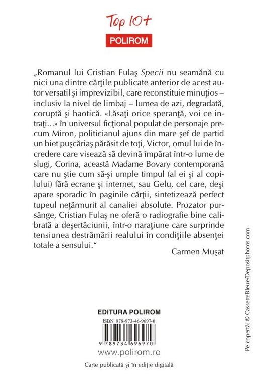 Copertă produs Specii (Top 10+) - gallery big 2