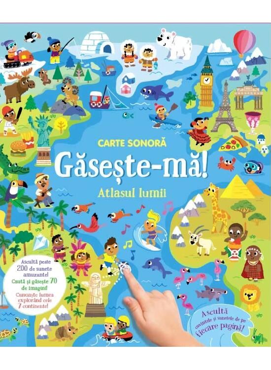 Copertă produs Carte sonoră. Găsește-mă! - Atlasul lumii - gallery big 1