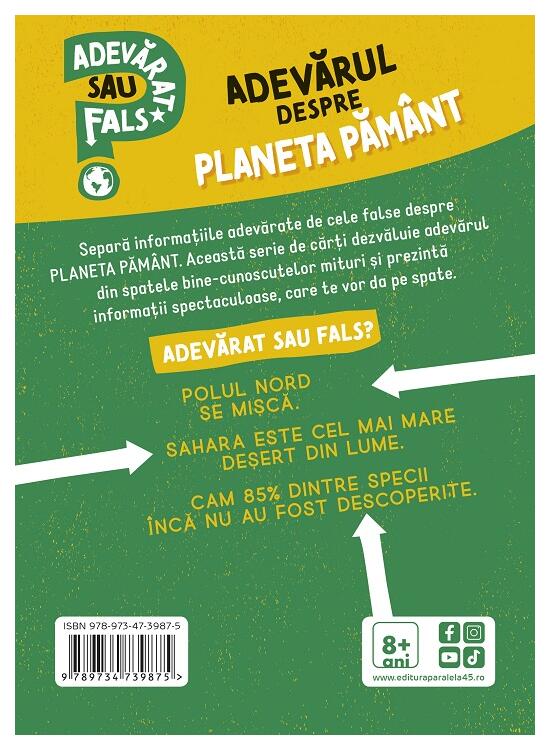 Copertă produs Adevărat sau fals? Adevărul despre planeta Păm&acirc;nt - gallery big 2