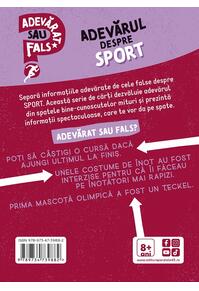 Copertă produs Adevărat sau fals? Adevărul despre sport