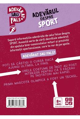 Copertă produs Adevărat sau fals? Adevărul despre sport