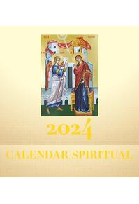 Copertă produs Calendar Spiritual cu icoane 2024, format 31x51 cm, 12+1 file