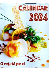 Copertă produs Mini calendar de perete cu O rețetă pe zi 2024, format 12,5x9,5 cm, 365 file