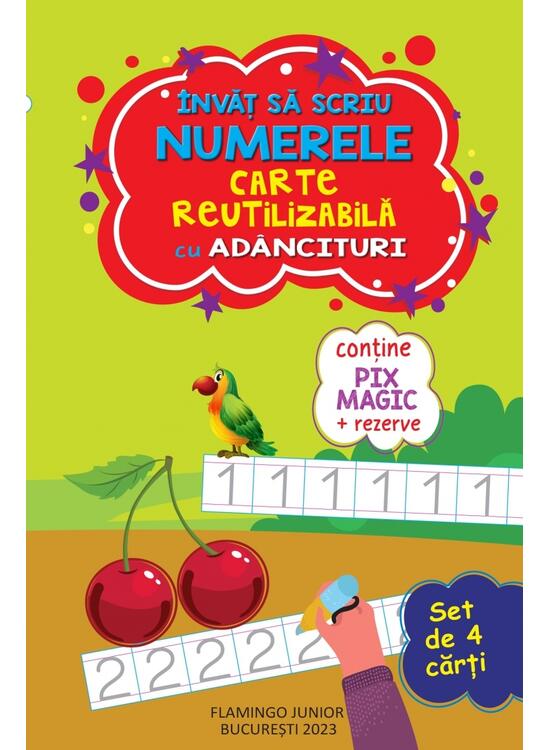 Copertă produs Set 4 cărți reutilizabile cu ad&acirc;ncituri - gallery big 1