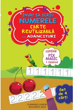 Copertă produs Set 4 cărți reutilizabile cu ad&acirc;ncituri