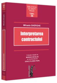 Copertă produs Interpretarea contractului
