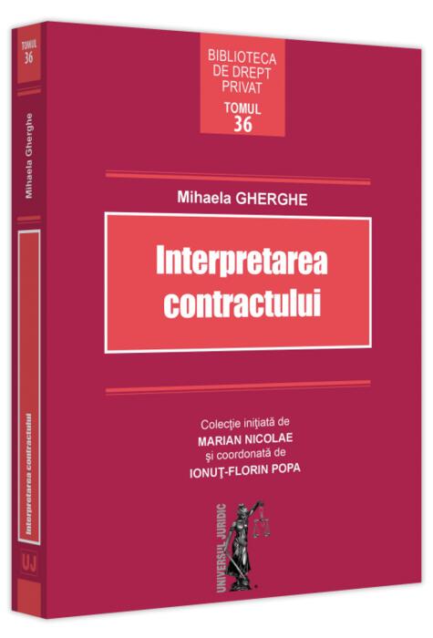 Copertă produs Interpretarea contractului
