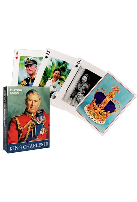 Copertă produs Cărți de joc de colecție Piatnik - &bdquo;King Charles III&rdquo;