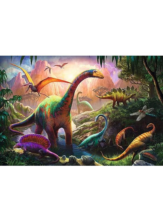 Copertă produs Puzzle 100 piese &bdquo;Pe tăr&acirc;mul dinozaurilor&rdquo; - gallery big 2