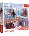 Copertă produs Puzzle 4 &icirc;n 1 (35+48+54+70 piese) &bdquo;Frozen 2 - Călătorie către necunoscut&rdquo; - thumb 1