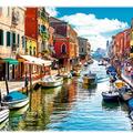 Copertă produs Puzzle 2000 piese &bdquo;Spre Insula Murano, Veneția&rdquo; - gallery small 