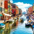 Copertă produs Puzzle 2000 piese &bdquo;Spre Insula Murano, Veneția&rdquo; - gallery small 