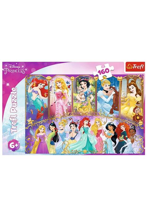 Copertă produs Puzzle 160 piese &bdquo;Portretele prințeselor&rdquo;