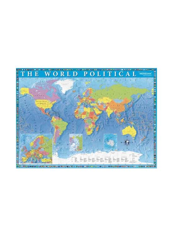 Copertă produs Puzzle 2000 piese &bdquo;Harta politică&rdquo; - gallery big 2