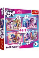 Imagine produs Puzzle 4 &icirc;n 1 (35+48+54+70 piese) &bdquo;My Little Pony - Poneii colorați&rdquo;