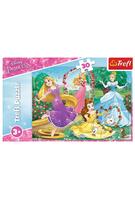 Imagine produs Puzzle 30 piese &bdquo;Prințese Disney &icirc;n Grădina Palatului&rdquo;