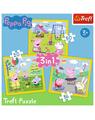 Copertă produs Puzzle 3 &icirc;n 1 (20+36+50 piese) &bdquo;Happy day - Peppa Pig&rdquo; - thumb 1