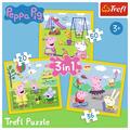 Copertă produs Puzzle 3 &icirc;n 1 (20+36+50 piese) &bdquo;Happy day - Peppa Pig&rdquo; - gallery small 