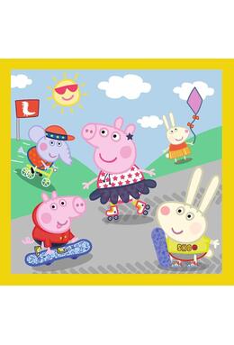 Copertă produs Puzzle 3 &icirc;n 1 (20+36+50 piese) &bdquo;Happy day - Peppa Pig&rdquo;