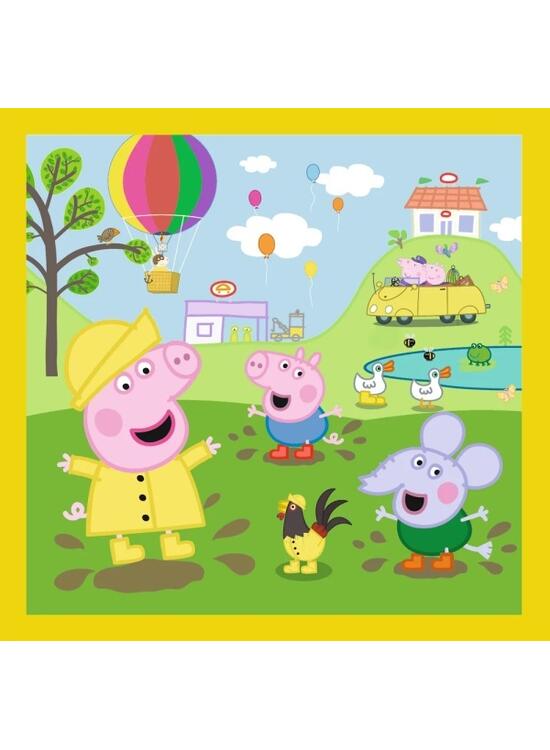 Copertă produs Puzzle 3 &icirc;n 1 (20+36+50 piese) &bdquo;Happy day - Peppa Pig&rdquo; - gallery big 4