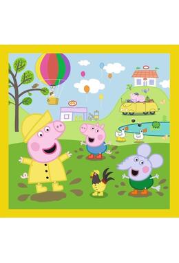 Copertă produs Puzzle 3 &icirc;n 1 (20+36+50 piese) &bdquo;Happy day - Peppa Pig&rdquo;