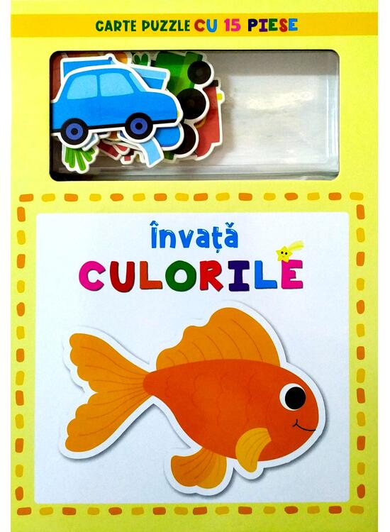 Copertă produs &Icirc;nvață culorile. Carte puzzle cu 15 piese - gallery big 1