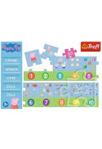 Copertă produs Puzzle educativ numere 20 piese „Peppa Pig”