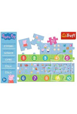 Copertă produs Puzzle educativ numere 20 piese &bdquo;Peppa Pig&rdquo;