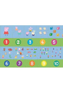 Copertă produs Puzzle educativ numere 20 piese &bdquo;Peppa Pig&rdquo;