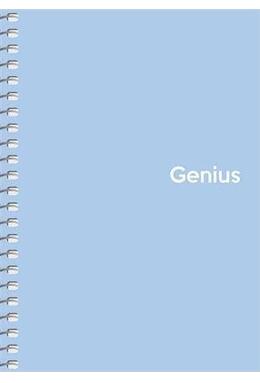 Copertă produs Caiet matematică Genius Pastel A6, 80 file, spiralat, copertă din plastic