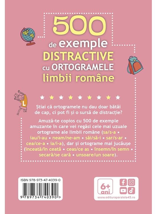 Copertă produs 500 de exemple distractive cu ortogramele limbii rom&acirc;ne - gallery big 2