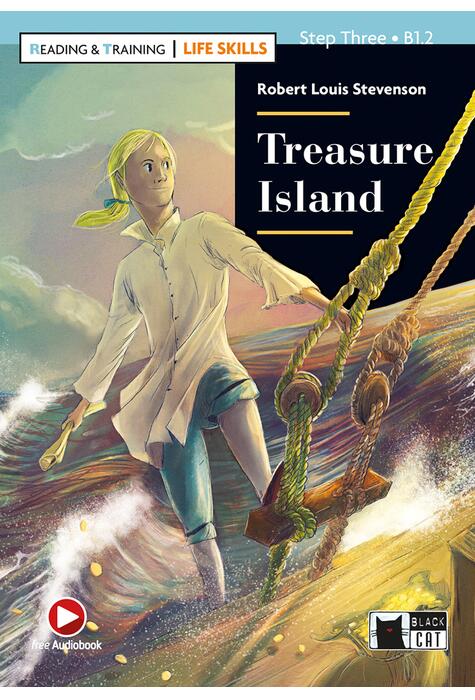 Copertă produs Treasure Island + Online Audio + App + DeA Link (Step Three B1.2)