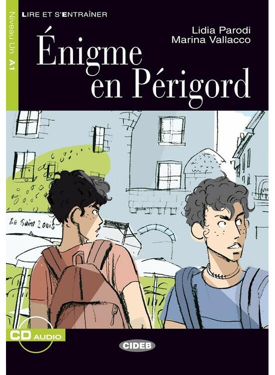 Copertă produs &Eacute;nigme en P&eacute;rigord + CD (Niveaux Un A1) - gallery big 1