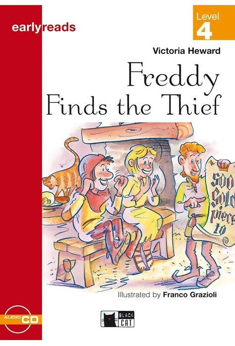 Copertă produs Earlyreads: Freddy Finds the Thief (Level 4) + Audio CD