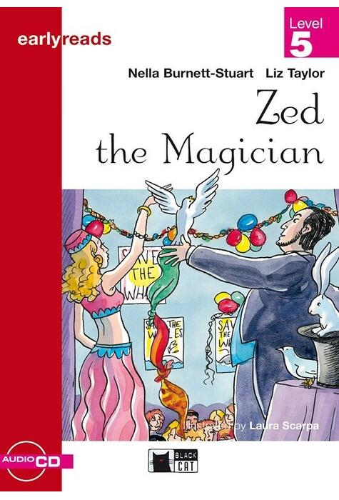 Coperta cărții Earlyreads: Zed the Magician (Level 5) + Audio CD